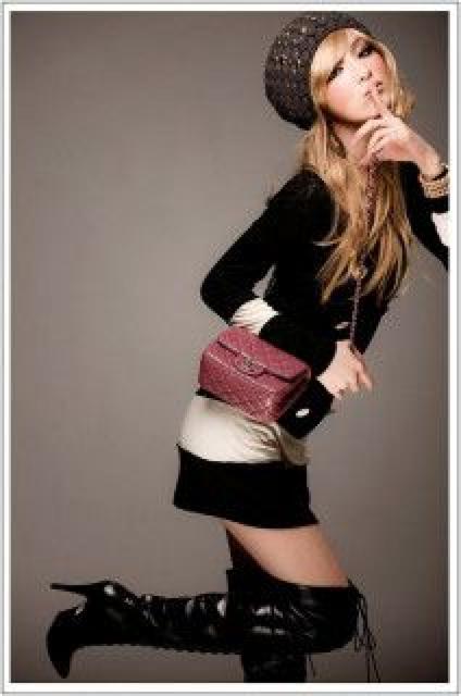 《New》クラシカルドール★バイカラーxダブルボタン・美ライン*ワンピ<ブラック> < 女性ファッション 《New》クラシカルドール★バイカラーxダブルボタン・美ライン*ワンピ<ブラック> < 女性ファッションの