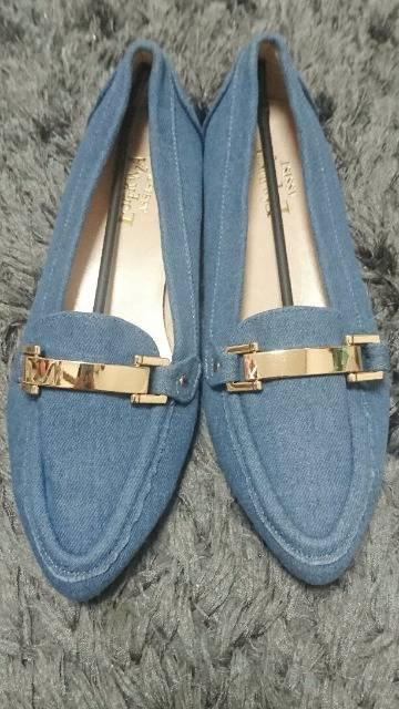 エスペランサ★デニムローヒールローファー < ブランド  エスペランサ★デニムローヒールローファー  < ブランドの