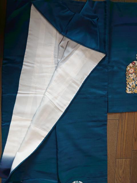 §USED、訪問着、紬地、花唐草文 < 女性ファッション  §USED、訪問着、紬地、花唐草文 < 女性ファッションの