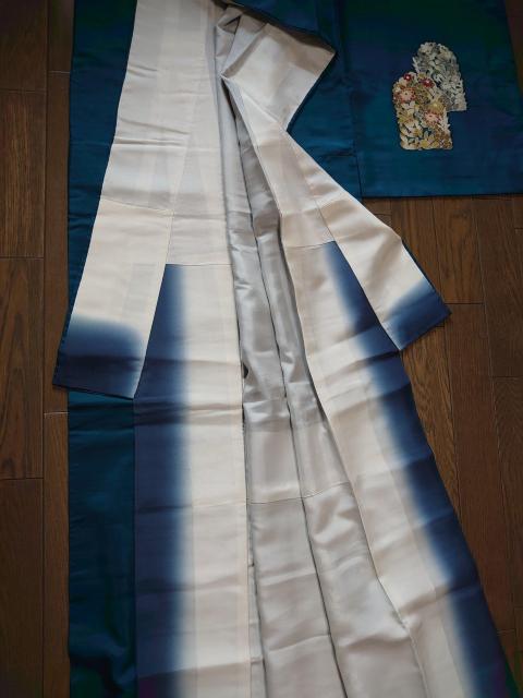 §USED、訪問着、紬地、花唐草文 < 女性ファッション  §USED、訪問着、紬地、花唐草文 < 女性ファッションの