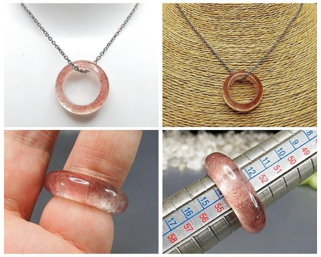 愛と美 綺麗透明度極上天然石ストロベリークォーツ リング ネックレス指輪13〜15号 < 女性アクセサリー/時計  愛と美 綺麗透明度極上天然石ストロベリークォーツ リング ネックレス指輪13〜15号 < 女性アクセサリー/時計の