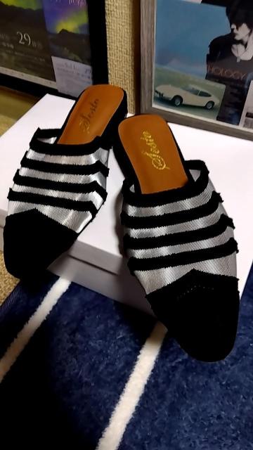 ☆Sestoメッシュボーダーぺたんこサンダル☆新品未使用Sミュール < 女性ファッション  ☆Sestoメッシュボーダーぺたんこサンダル☆新品未使用Sミュール  < 女性ファッションの