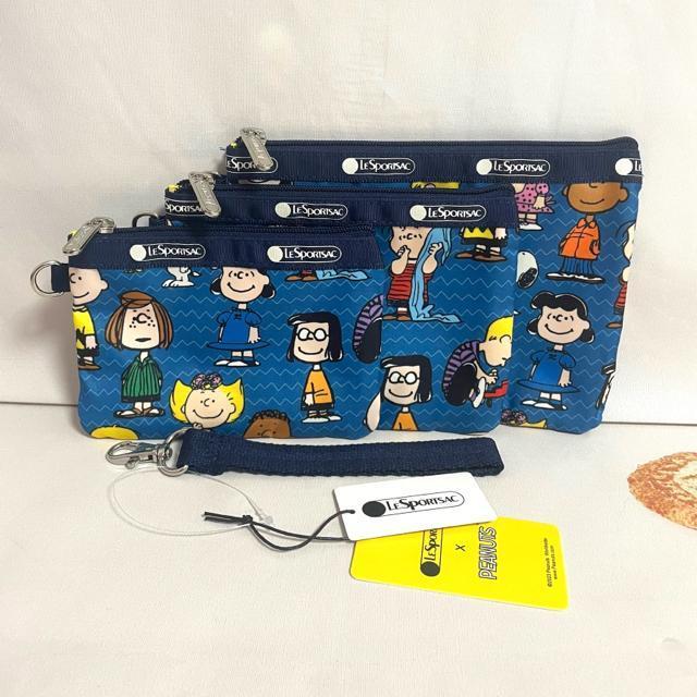 ★新品★LeSportsac レスポートサック スヌーピ ピーナッツギャング 3連ポーチ コスメポーチ 3455 セット 送料無料 < 女性ファッション  ★新品★LeSportsac レスポートサック スヌーピ ピーナッツギャング 3連ポーチ コスメポーチ 3455 セット 送料無料 < 女性ファッションの