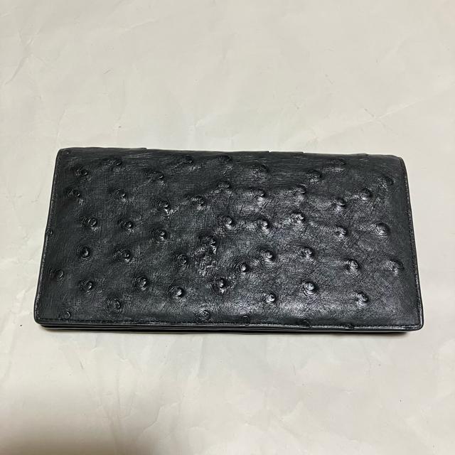 【高品質】【Palazzo / パラッツォ】 オーストリッチ 本革 / 長財布(小銭入れあり) < 男性ファッション  【高品質】【Palazzo / パラッツォ】 オーストリッチ 本革 / 長財布(小銭入れあり)  < 男性ファッションの