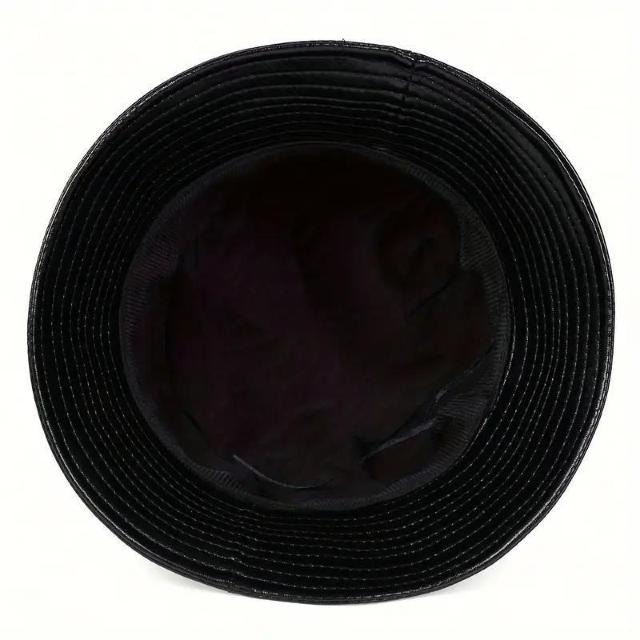 残1点★爆ヤス価格790円★メンズフェイクレザーバケットハット - 調節可能、日焼け防止&カジュアルなフィッシャーマンキャップ 黒 < 男性ファッション 残1点★爆ヤス価格790円★メンズフェイクレザーバケットハット - 調節可能、日焼け防止&カジュアルなフィッシャーマンキャップ 黒 < 男性ファッションの