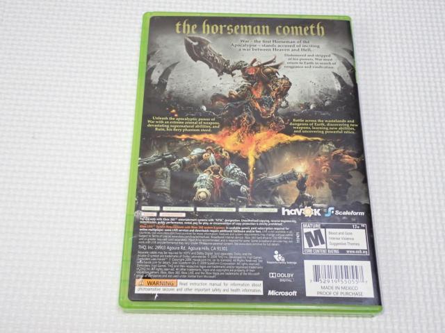 xbox360★DARKSIDERS 海外版 北米版 ケース傷み < ゲーム本体/ソフト  xbox360★DARKSIDERS 海外版 北米版 ケース傷み < ゲーム本体/ソフトの