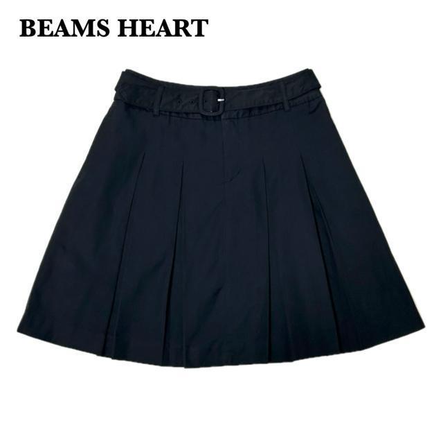 BEAMS HEART ボックスプリーツ スカート ベルト付き サイズ1 < ブランド  BEAMS HEART ボックスプリーツ スカート ベルト付き サイズ1  < ブランドの