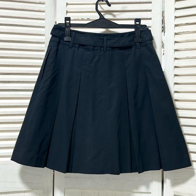 BEAMS HEART ボックスプリーツ スカート ベルト付き サイズ1 < ブランド  BEAMS HEART ボックスプリーツ スカート ベルト付き サイズ1 < ブランドの