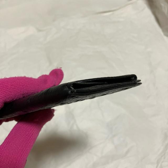 【Denver / デンバー】 オーストリッチ 型押しレザー / ミニ財布 黒 < 女性ファッション 【Denver / デンバー】 オーストリッチ 型押しレザー / ミニ財布 黒 < 女性ファッションの