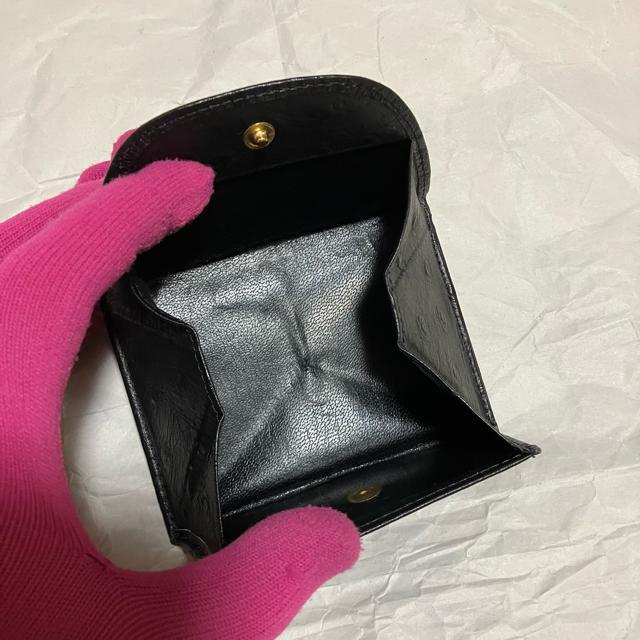 【Denver / デンバー】 オーストリッチ 型押しレザー / ミニ財布 黒 < 女性ファッション 【Denver / デンバー】 オーストリッチ 型押しレザー / ミニ財布 黒 < 女性ファッションの