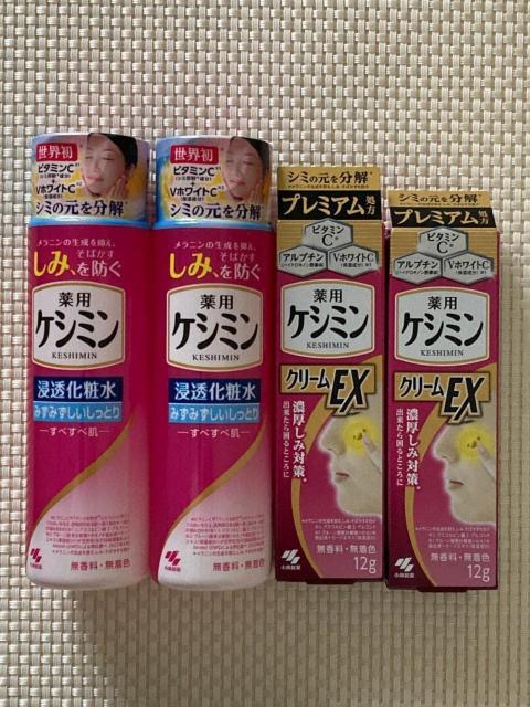 新品未開封 小林製薬 薬用ケシミン ケシミン浸透化粧水 2本 クリームEX 2箱 < 香水/コスメ/ネイル  新品未開封 小林製薬 薬用ケシミン ケシミン浸透化粧水 2本 クリームEX 2箱  < 香水/コスメ/ネイルの