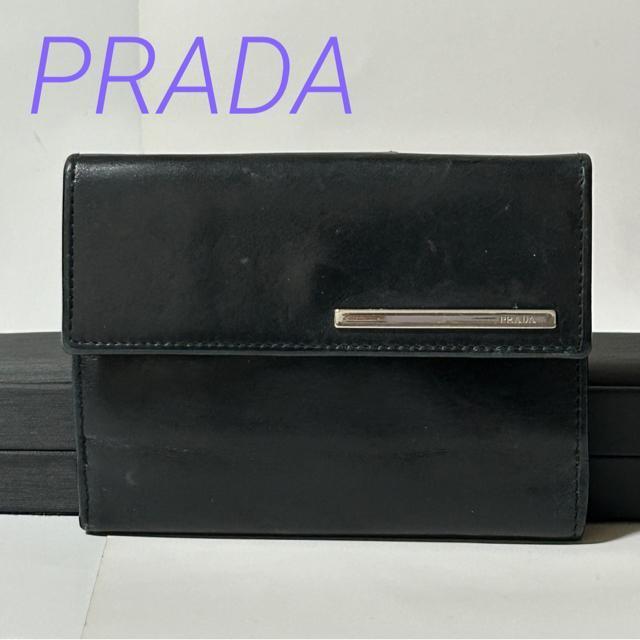 PRADA �v���_ ���U�[ ��܂� ���z �E�H���b�g �D���� ���K���� �����Y �u���b�N  �� �u�����h�� 