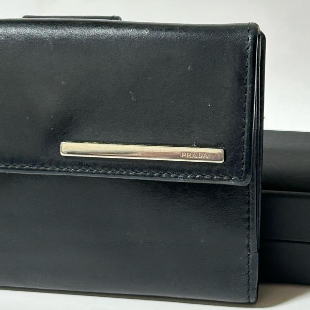 PRADA �v���_ ���U�[ ��܂� ���z �E�H���b�g �D���� ���K���� �����Y �u���b�N �� �u�����h�� 