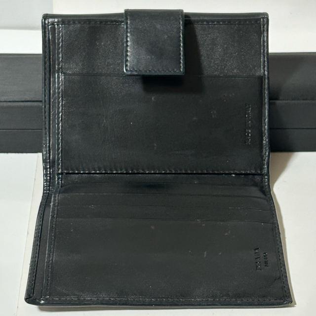 PRADA �v���_ ���U�[ ��܂� ���z �E�H���b�g �D���� ���K���� �����Y �u���b�N �� �u�����h�� 