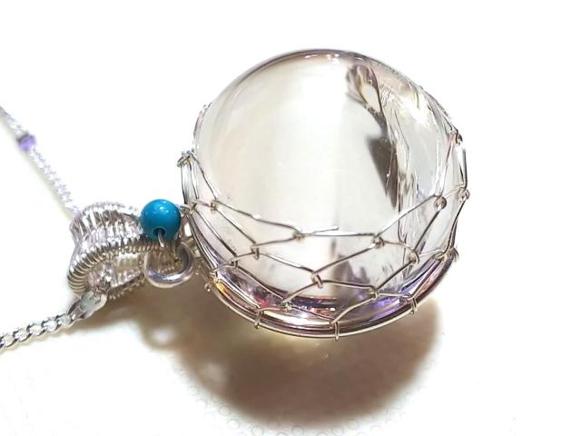 天然石★ヒマラヤ水晶(虹入り)18mm ペンダント < 女性アクセサリー/時計 天然石★ヒマラヤ水晶(虹入り)18mm ペンダント < 女性アクセサリー/時計の