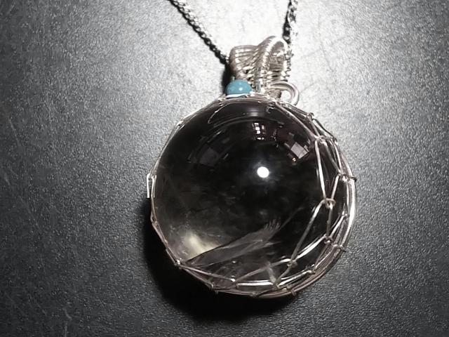 天然石★ヒマラヤ水晶(虹入り)18mm ペンダント < 女性アクセサリー/時計 天然石★ヒマラヤ水晶(虹入り)18mm ペンダント < 女性アクセサリー/時計の