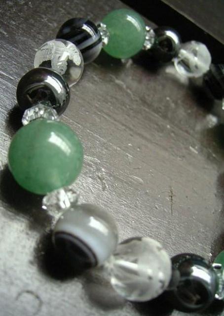 *風水四神*アベンチュリンx天眼石xヘマタイトブレスレット < 女性アクセサリー/時計 *風水四神*アベンチュリンx天眼石xヘマタイトブレスレット < 女性アクセサリー/時計の