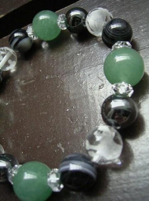 *風水四神*アベンチュリンx天眼石xヘマタイトブレスレット < 女性アクセサリー/時計 *風水四神*アベンチュリンx天眼石xヘマタイトブレスレット < 女性アクセサリー/時計の