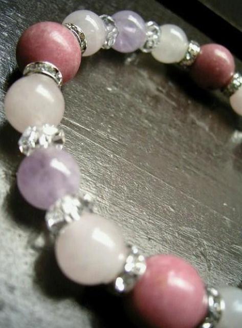 ロードナイトxローズクォーツxラベンダーアメジスト < 女性アクセサリー/時計 ロードナイトxローズクォーツxラベンダーアメジスト < 女性アクセサリー/時計の