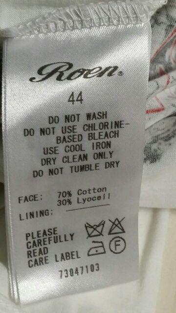 新品ROENロエン LOVE AND PEACEフラワースカルTシャツ 44 < ブランド  新品ROENロエン LOVE AND PEACEフラワースカルTシャツ 44 < ブランドの