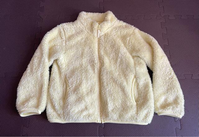 UNIQLO ユニクロ KIDS ファーリーフリースフルジップジャケット(長袖)ふわふわの起毛素材 通学 公園 防寒 120サイズ < ブランド  UNIQLO ユニクロ KIDS ファーリーフリースフルジップジャケット(長袖)ふわふわの起毛素材 通学 公園 防寒 120サイズ < ブランドの