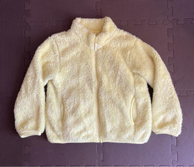 UNIQLO ユニクロ KIDS ファーリーフリースフルジップジャケット(長袖)ふわふわの起毛素材 通学 公園 防寒 120サイズ < ブランド  UNIQLO ユニクロ KIDS ファーリーフリースフルジップジャケット(長袖)ふわふわの起毛素材 通学 公園 防寒 120サイズ < ブランドの