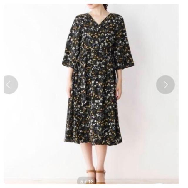 新品grove カシュクール花柄ガウンワンピース < ブランド  新品grove カシュクール花柄ガウンワンピース < ブランドの