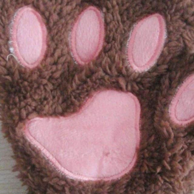 新品★にゃんこ肉球指出し手袋/ブラウン < 女性ファッション  新品★にゃんこ肉球指出し手袋/ブラウン < 女性ファッションの