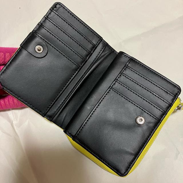 【OP / オーシャンパシフィック】 かわいいパッチ付き 二つ折り財布 イエロー < ブランド 【OP / オーシャンパシフィック】 かわいいパッチ付き 二つ折り財布 イエロー < ブランドの