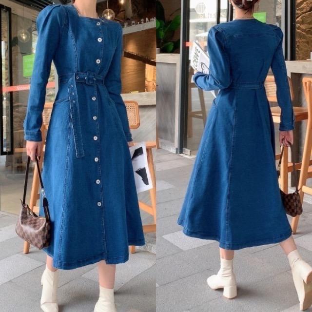 ABITOKYO★スクエアネックデニムロングワンピース★ < 女性ファッション ABITOKYO★スクエアネックデニムロングワンピース★ < 女性ファッションの