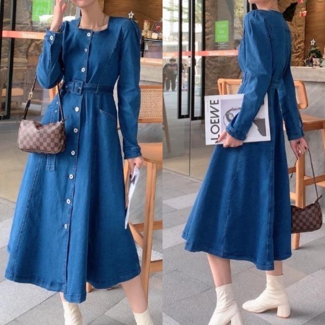 ABITOKYO★スクエアネックデニムロングワンピース★ < 女性ファッション ABITOKYO★スクエアネックデニムロングワンピース★ < 女性ファッションの