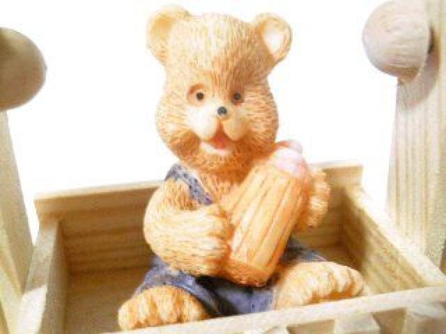 可愛い♪木製&樹脂製 カントリーくまさん《ユラユラ揺れるブランコ》W < おもちゃ 可愛い♪木製&樹脂製 カントリーくまさん《ユラユラ揺れるブランコ》W < おもちゃの