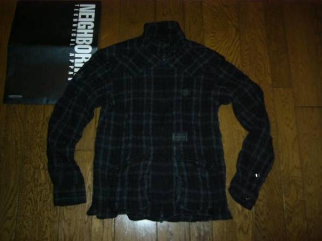 美中古NEIGHBORHOODBLACKICONチェックシャツジャケットS黒 < ブランド  美中古NEIGHBORHOODBLACKICONチェックシャツジャケットS黒  < ブランドの