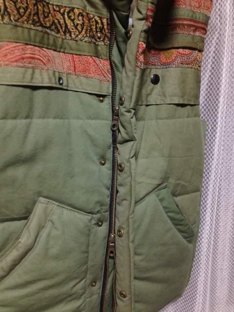 MADE by HEALTH ヘルス Mellow Vest ダウンベスト Sサイズ カーキ ミリタリー リメイク < 男性ファッション  MADE by HEALTH ヘルス Mellow Vest ダウンベスト Sサイズ カーキ ミリタリー リメイク < 男性ファッションの