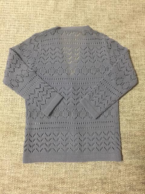 717.かぎ編み七分袖カーディガン☆ラベンダー☆140センチ < キッズ/ベビー  717.かぎ編み七分袖カーディガン☆ラベンダー☆140センチ < キッズ/ベビーの