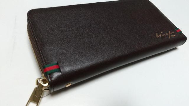格安 紳士用リッチオシャレな長財布 茶×金 < 男性ファッション 格安 紳士用リッチオシャレな長財布 茶×金 < 男性ファッションの