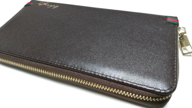 格安 紳士用リッチオシャレな長財布 茶×金 < 男性ファッション 格安 紳士用リッチオシャレな長財布 茶×金 < 男性ファッションの