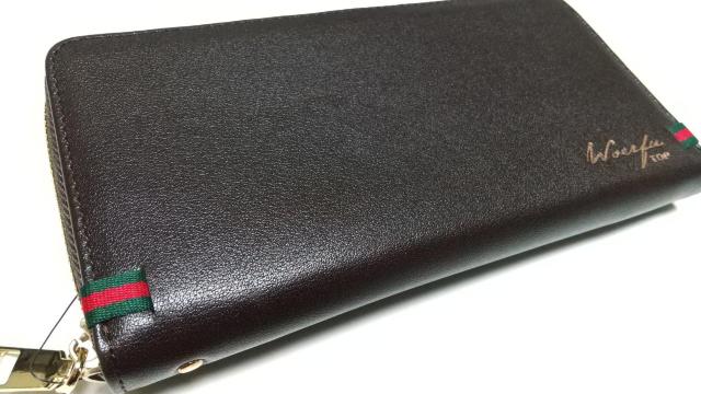 格安 紳士用リッチオシャレな長財布 茶×金 < 男性ファッション 格安 紳士用リッチオシャレな長財布 茶×金 < 男性ファッションの