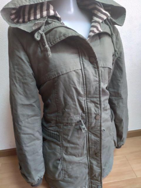 大きいサイズLL カーキ色ジャケット 写真より実物濃いめ < 女性ファッション  大きいサイズLL カーキ色ジャケット 写真より実物濃いめ  < 女性ファッションの