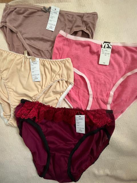 LLサイズ!4枚セット!お肌に優しい!ソフトな肌触り!色とりどり!エレガント!レギュラー!ショーツ! < 女性ファッション  LLサイズ!4枚セット!お肌に優しい!ソフトな肌触り!色とりどり!エレガント!レギュラー!ショーツ!  < 女性ファッションの