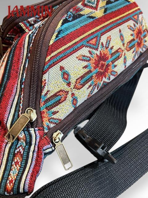 織り柄ウエストバッグ ボディバッグ 鞄 男女兼用 エスニック アジアン < 男性ファッション 織り柄ウエストバッグ ボディバッグ 鞄 男女兼用 エスニック アジアン < 男性ファッションの