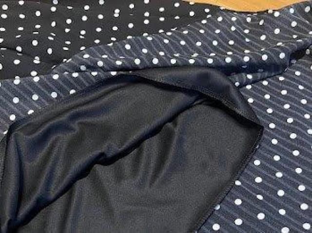 ドット柄 ロング スカート 春夏服 ボトムス ブラック < 女性ファッション ドット柄 ロング スカート 春夏服 ボトムス ブラック < 女性ファッションの