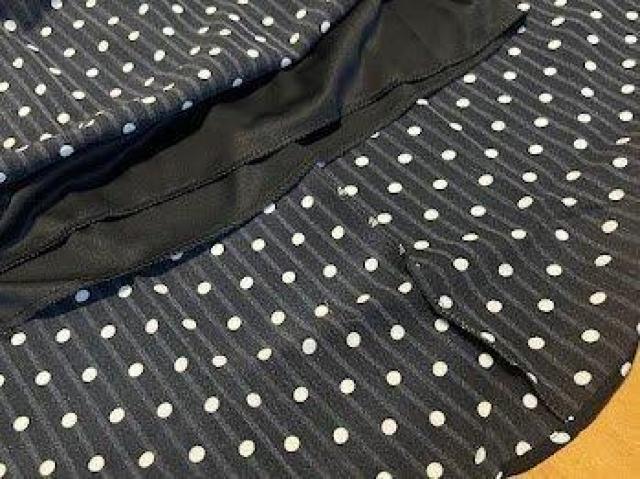 ドット柄 ロング スカート 春夏服 ボトムス ブラック < 女性ファッション ドット柄 ロング スカート 春夏服 ボトムス ブラック < 女性ファッションの