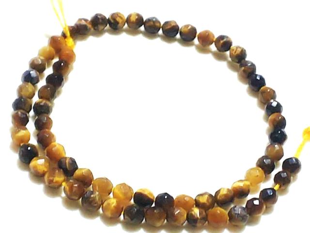 天然石★タイガーアイ 4mm64面カット 半連 < 女性アクセサリー/時計 天然石★タイガーアイ 4mm64面カット 半連 < 女性アクセサリー/時計の