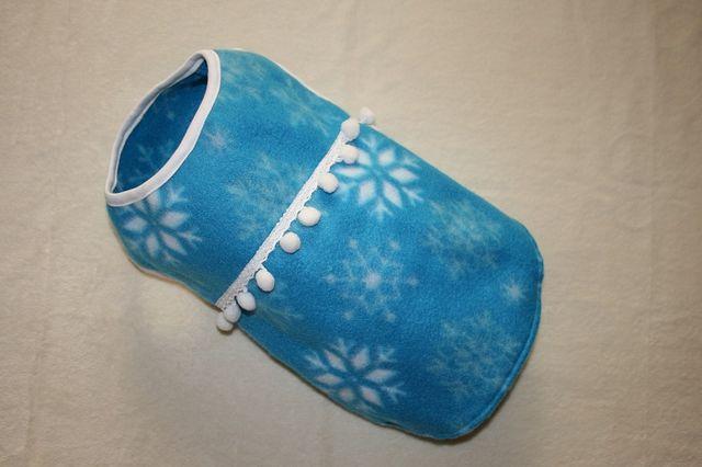 雪柄フリースT胴45cm(アオ) < ペット/手芸/園芸  雪柄フリースT胴45cm(アオ)  < ペット/手芸/園芸の