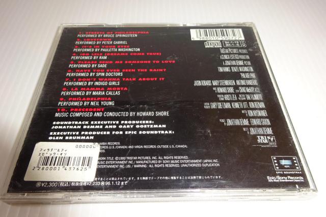 CD★フィラデルフィア★オリジナル・サウンドトラック★映画音楽★サントラ★Philadelphia★2枚同梱270円 < CD/DVD/ビデオ  CD★フィラデルフィア★オリジナル・サウンドトラック★映画音楽★サントラ★Philadelphia★2枚同梱270円 < CD/DVD/ビデオの