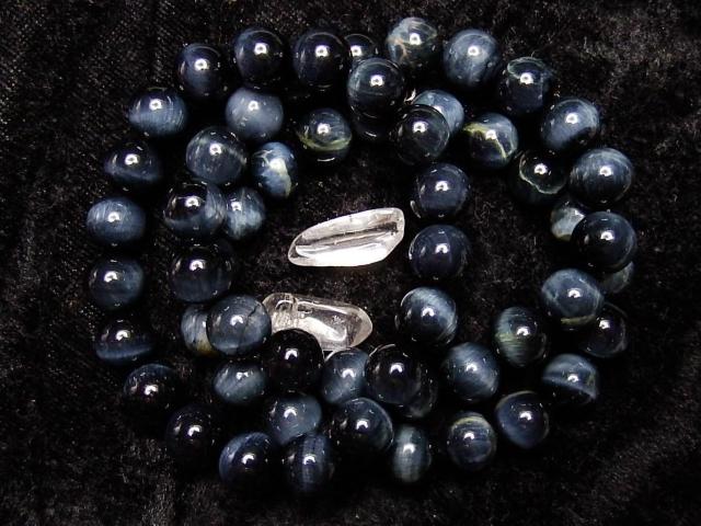 4Aブルータイガーアイ約10mm天然石ブレスレット数珠 < 女性アクセサリー/時計  4Aブルータイガーアイ約10mm天然石ブレスレット数珠 < 女性アクセサリー/時計の