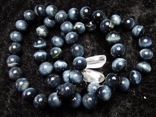 4Aブルータイガーアイ約10mm天然石ブレスレット数珠 < 女性アクセサリー/時計  4Aブルータイガーアイ約10mm天然石ブレスレット数珠 < 女性アクセサリー/時計の
