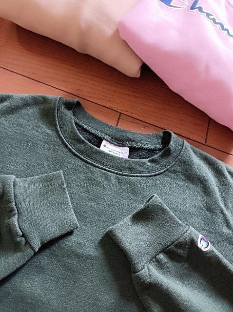 Champion★ロゴなしシンプル裏起毛トレーナー★新品同様★深緑★男女OK★チャンピオン★渋い★ < 男性ファッション Champion★ロゴなしシンプル裏起毛トレーナー★新品同様★深緑★男女OK★チャンピオン★渋い★ < 男性ファッションの