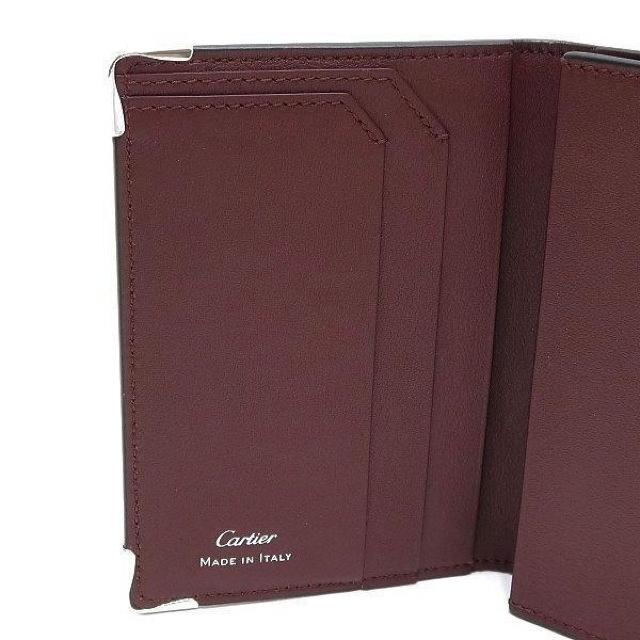 ◆ 本物 新品同様 ◆ カルティエ カードケース マストライン カーフ ブラック 黒 名刺入れ 保存袋 箱 人気 L3001367 < ブランド  ◆ 本物 新品同様 ◆ カルティエ カードケース マストライン カーフ ブラック 黒 名刺入れ 保存袋 箱 人気 L3001367 < ブランドの